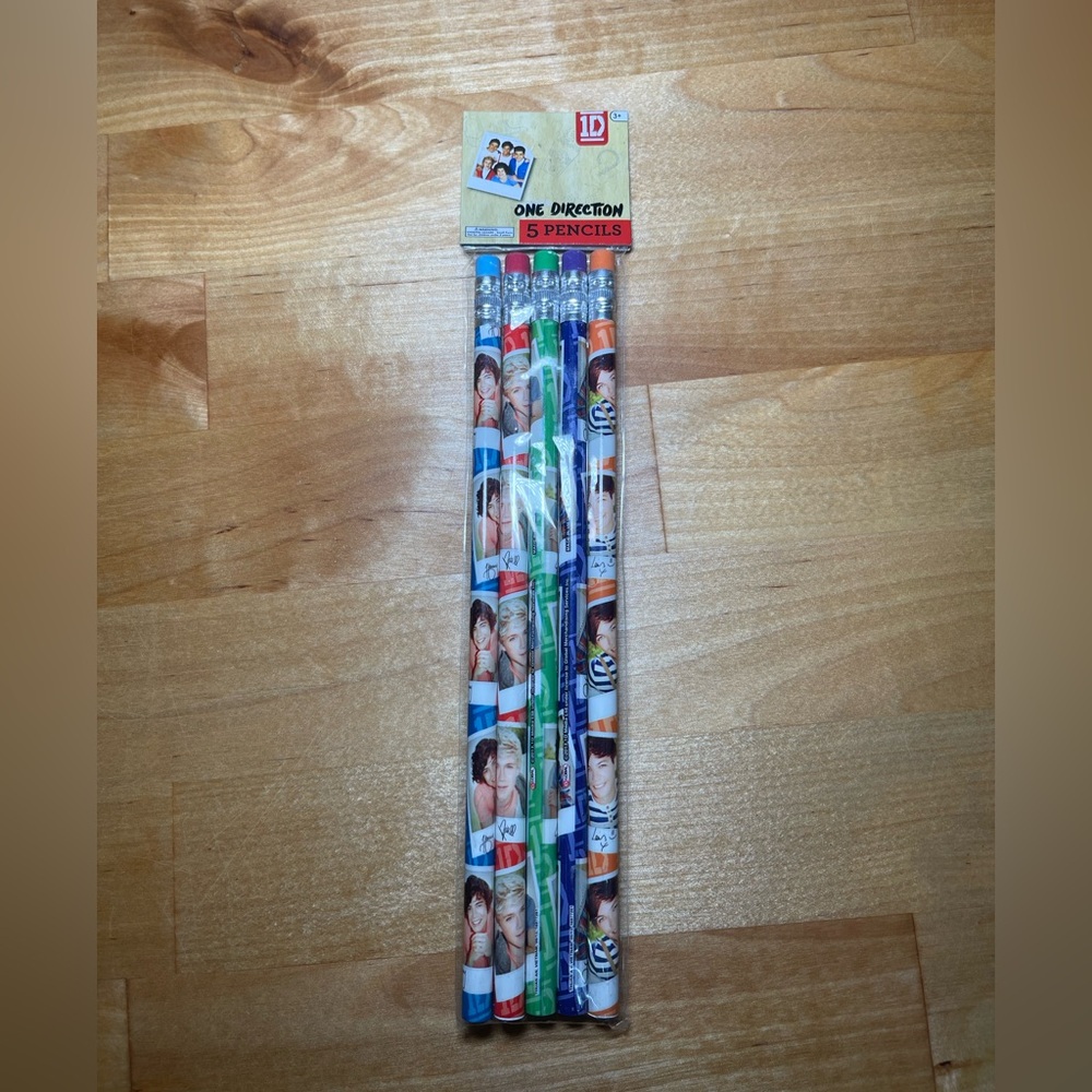 NEW 1D One Direction Pencil 5-Pack